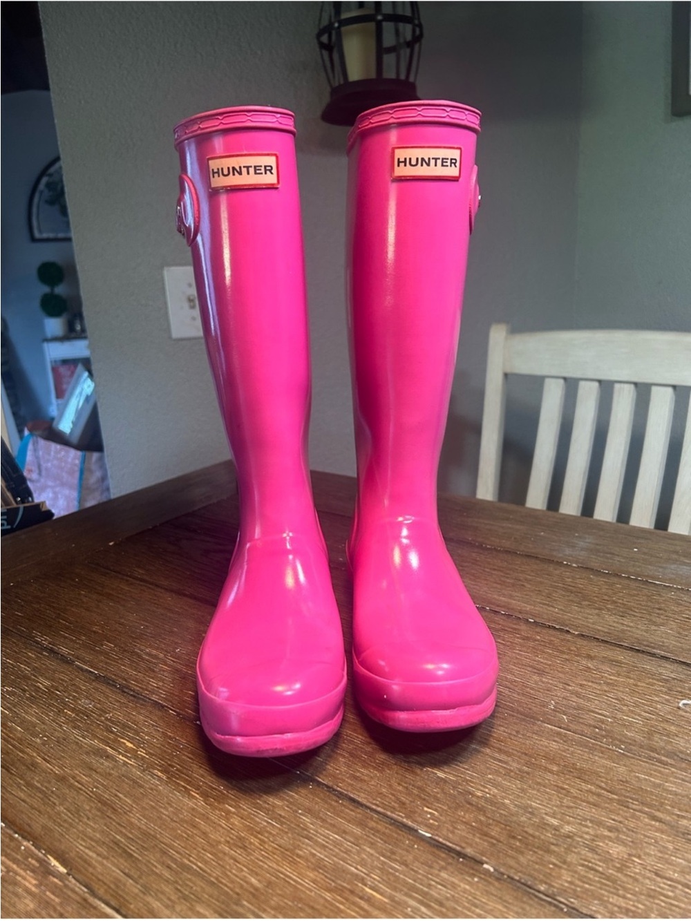 Hunter tall Wellington rain boots size 7 women - Picture 5 of 15